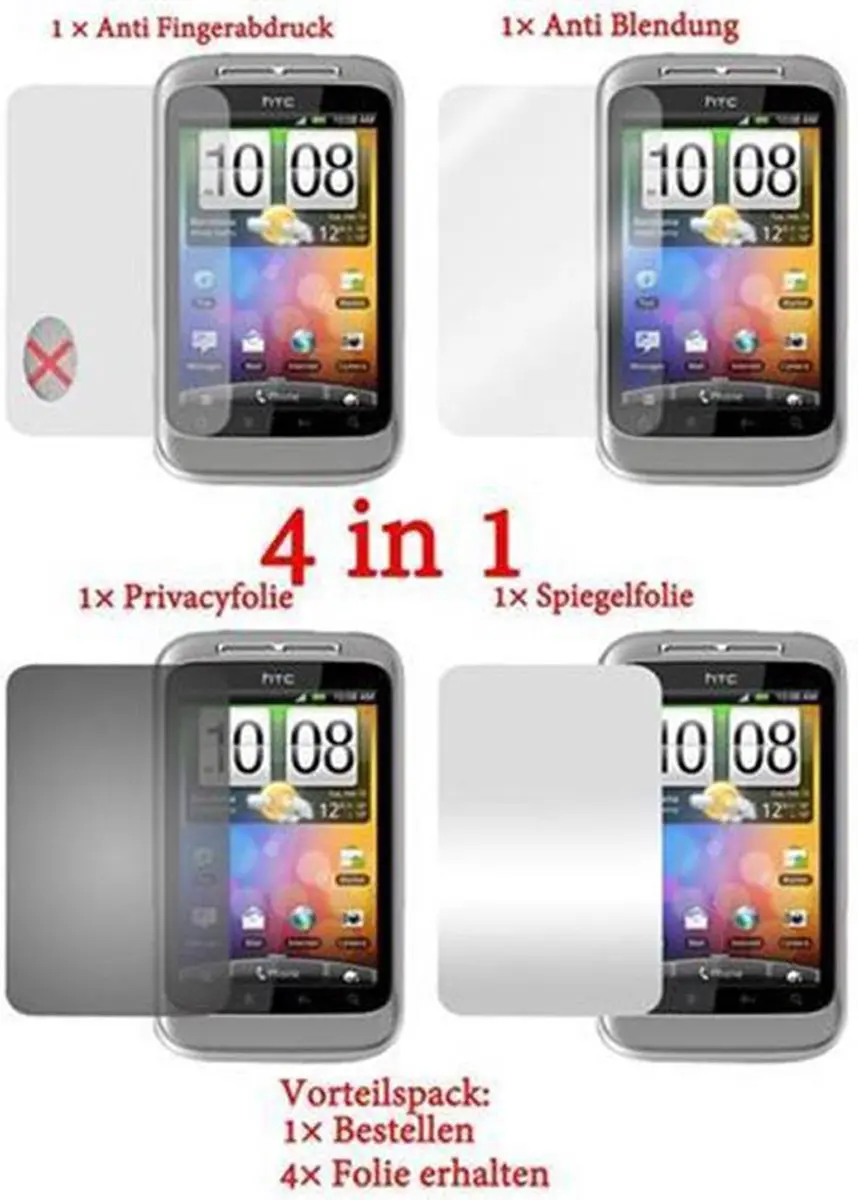 Cadorabo Schermbeschermers geschikt voor HTC WILDFIRE S