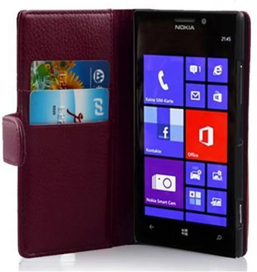Cadorabo Hoesje geschikt voor Nokia Lumia 925 in BORDEAUX PAARS