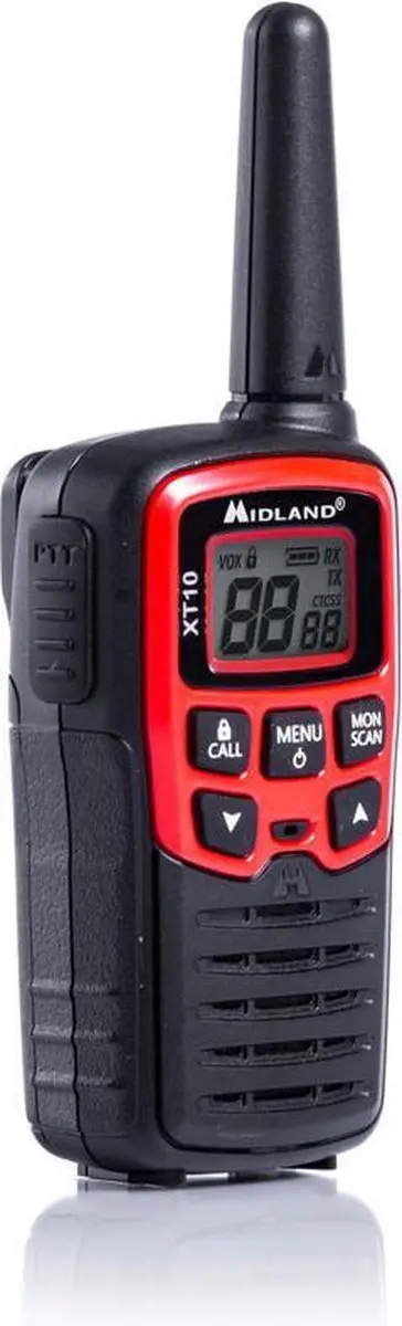 Midland XT10 C1176 Portofoonset - 2 Stuks - Rood/Zwart - afbeelding 2 van 6