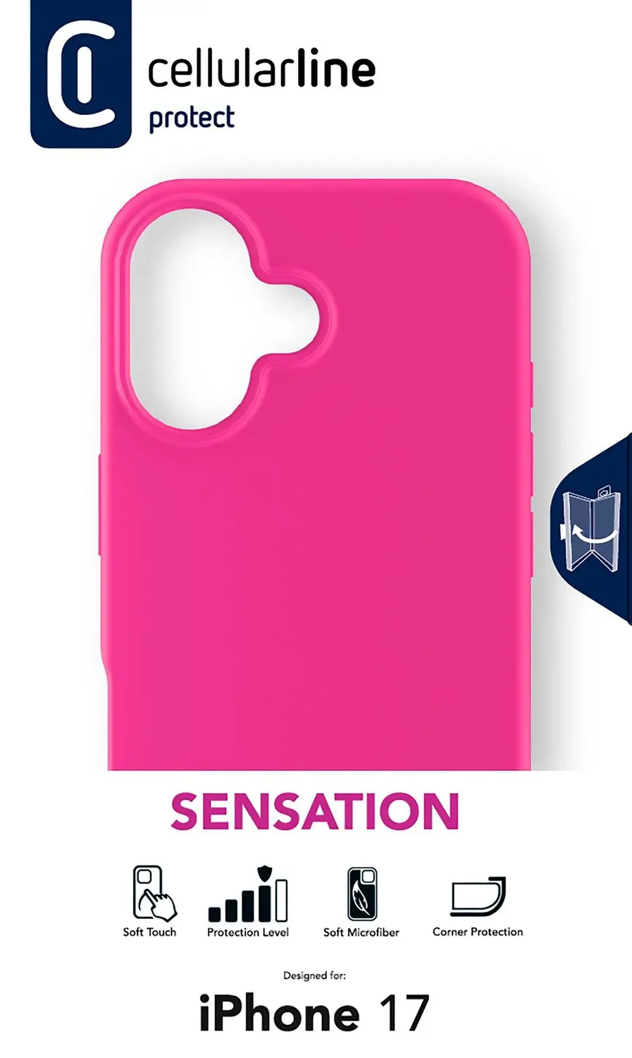 Cellularline Sensation SENSATIONIPH17P Hoesje - Roze - afbeelding 6 van 6
