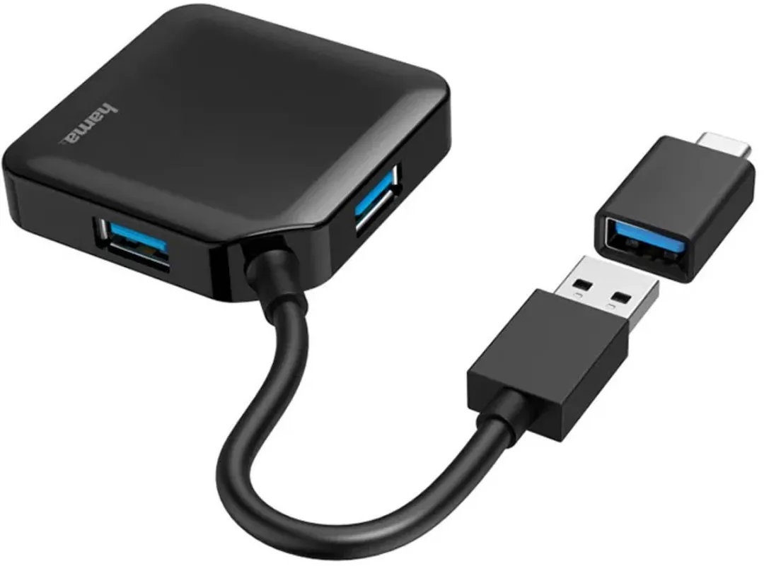 Hama USB Hub 00200116 - 1 Poort - Zwart