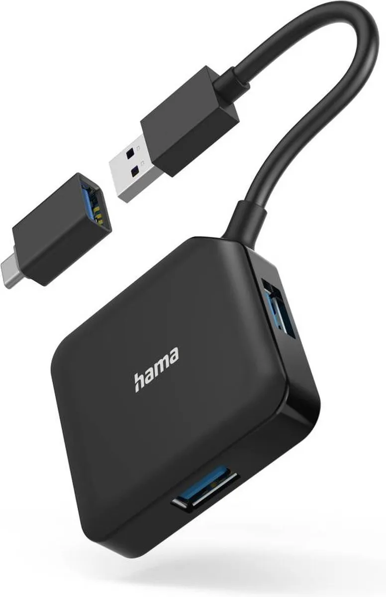 Hama USB Hub 00200116 - 1 Poort - Zwart - afbeelding 6 van 6