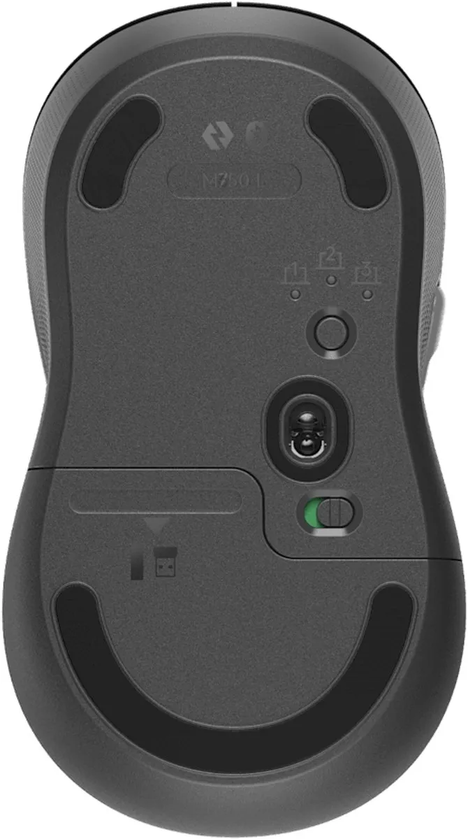 Logitech Signature Plus M750L Muis - Rechtshandig - Grafiet