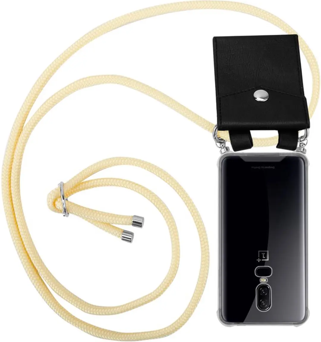 Cadorabo Hoesje geschikt voor OnePlus 6 in ROOM BEIGE