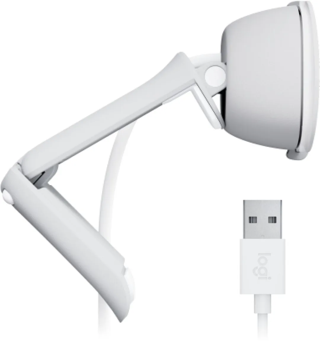 Logitech Brio 100 - Webcam - Full HD - 1080p/30fps - Off White