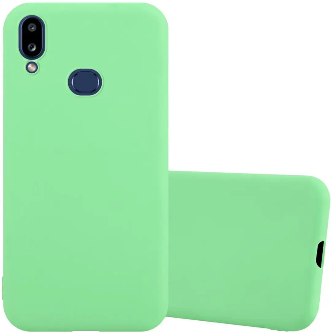 Cadorabo Hoesje geschikt voor Samsung Galaxy A10s / M01s in CANDY PASTEL GROEN