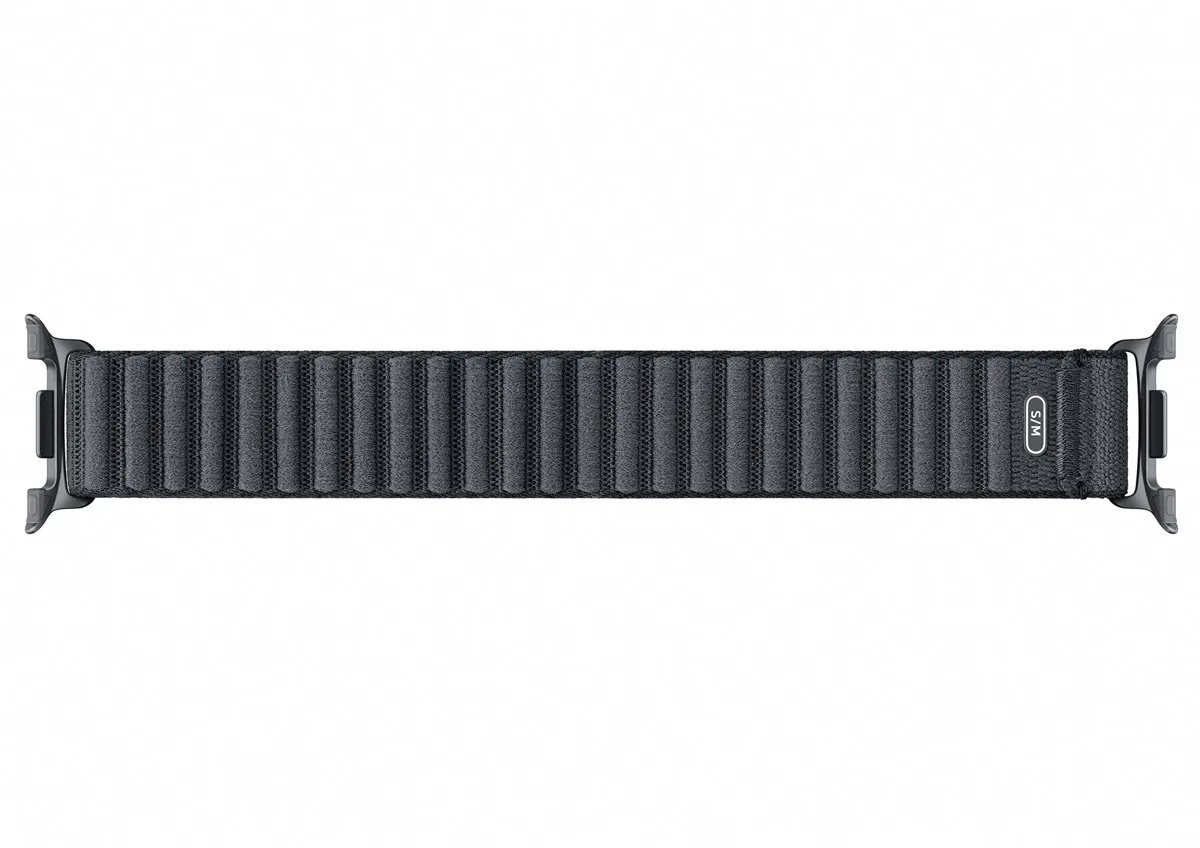 Samsung Galaxy Watch 8 Stoffenen Band - Zwart - afbeelding 6 van 6