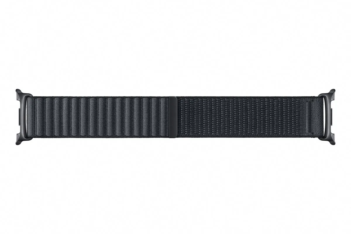Samsung Galaxy Watch 8 Stoffenen Band - Zwart