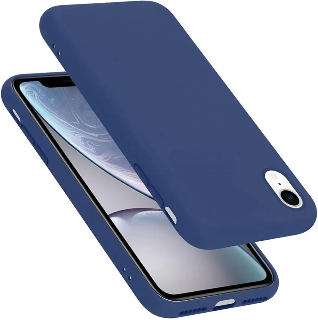 Cadorabo Hoesje geschikt voor Apple iPhone XR in LIQUID BLAUW