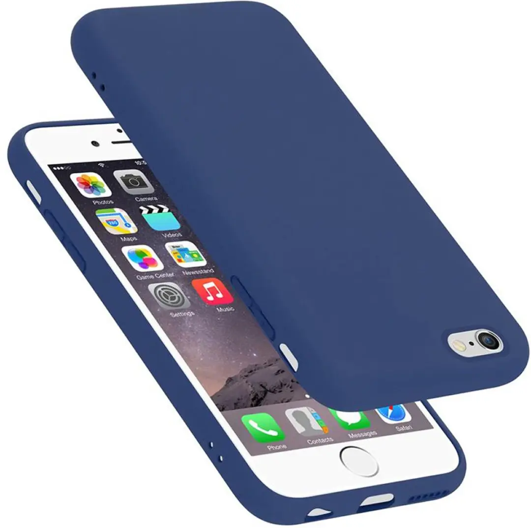 Cadorabo Hoesje geschikt voor Apple iPhone 6 / 6S in LIQUID BLAUW