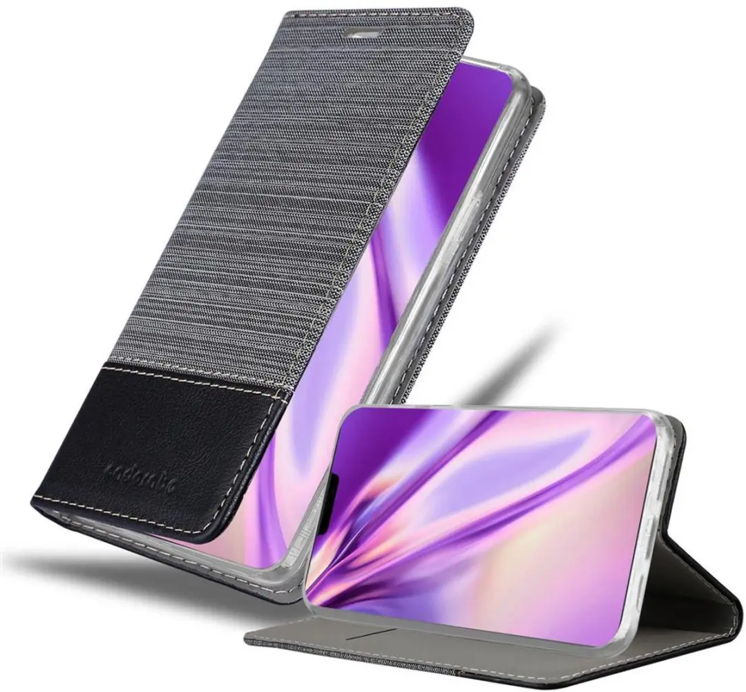 Cadorabo Hoesje geschikt voor Apple iPhone 12 PRO MAX in GRIJS ZWART