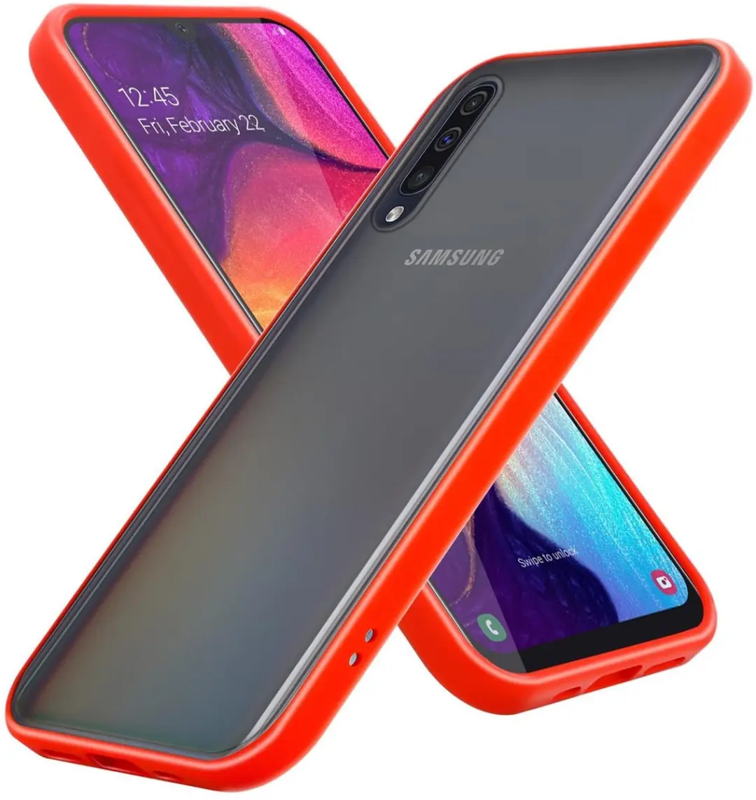 Cadorabo Hoesje geschikt voor Samsung Galaxy A70 / A70s in Mat Rood