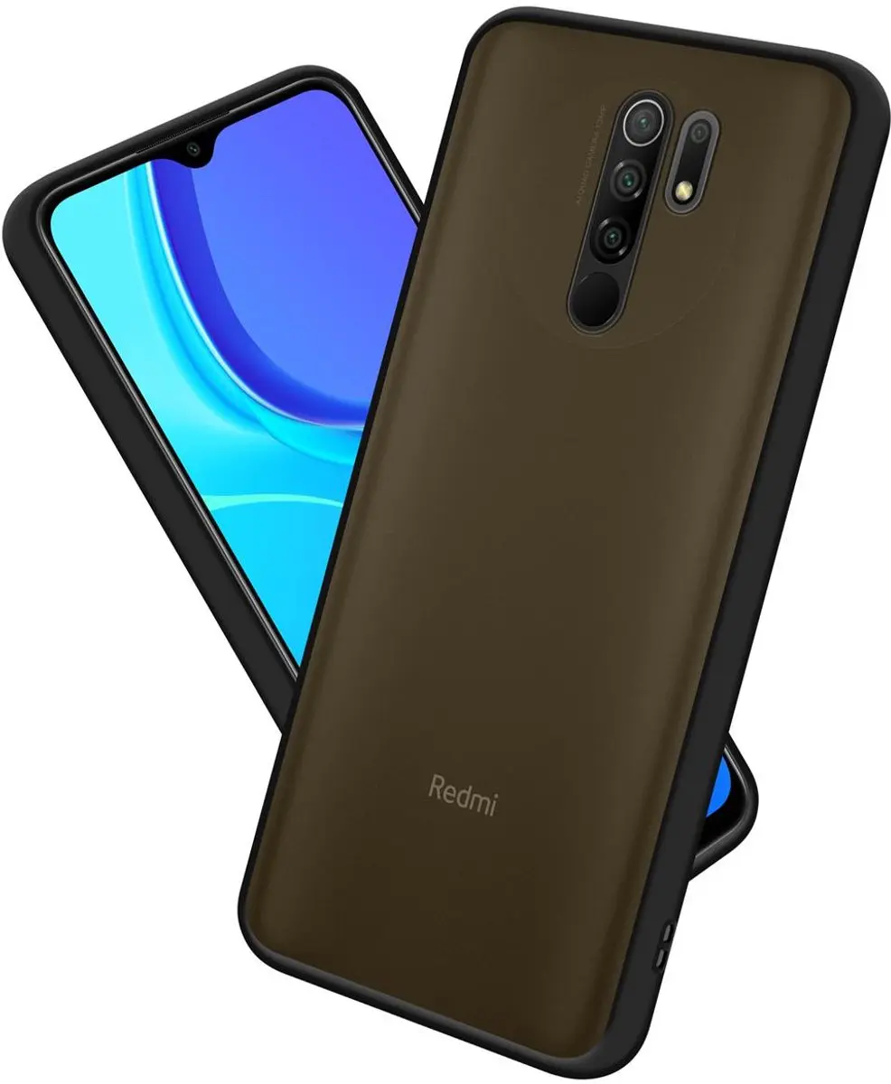Cadorabo Hoesje geschikt voor Xiaomi RedMi 9 in Mat Zwart