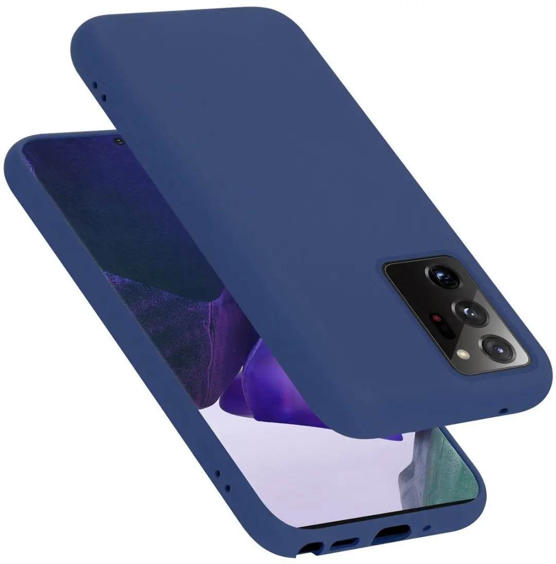 Cadorabo Hoesje geschikt voor Samsung Galaxy NOTE 20 ULTRA in LIQUID BLAUW