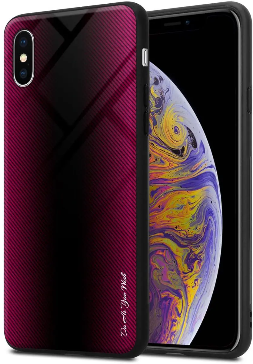 Cadorabo Hoesje geschikt voor Apple iPhone XS MAX in PAARS ROZE