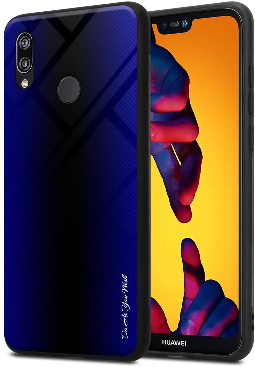 Cadorabo Hoesje geschikt voor Huawei P20 LITE 2018 / NOVA 3E in KOBALT PAARS