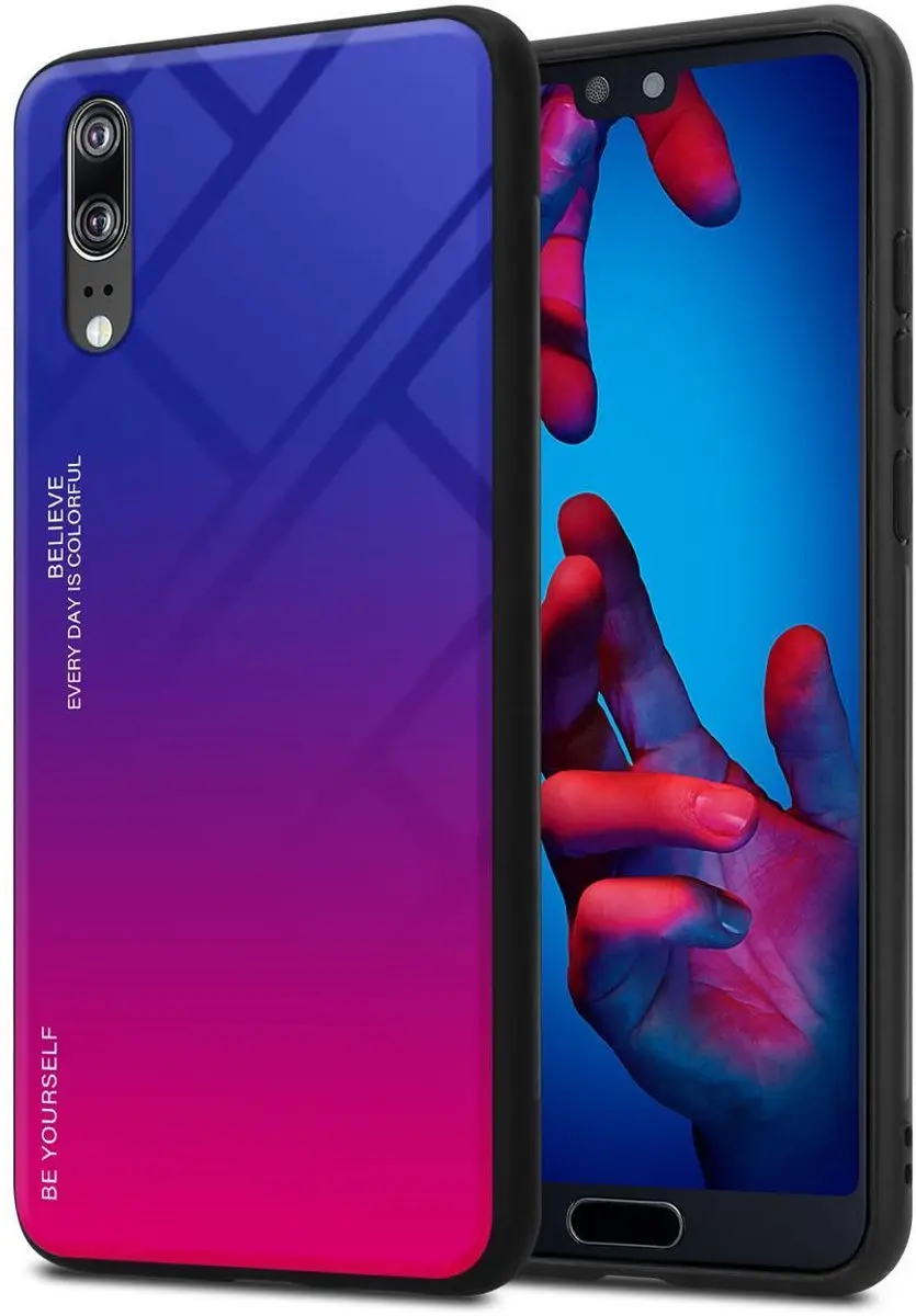 Cadorabo Hoesje geschikt voor Huawei P20 in PAARS