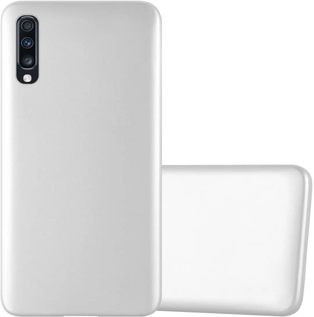 Cadorabo Hoesje geschikt voor Samsung Galaxy A70 / A70s in METALLIC ZILVER