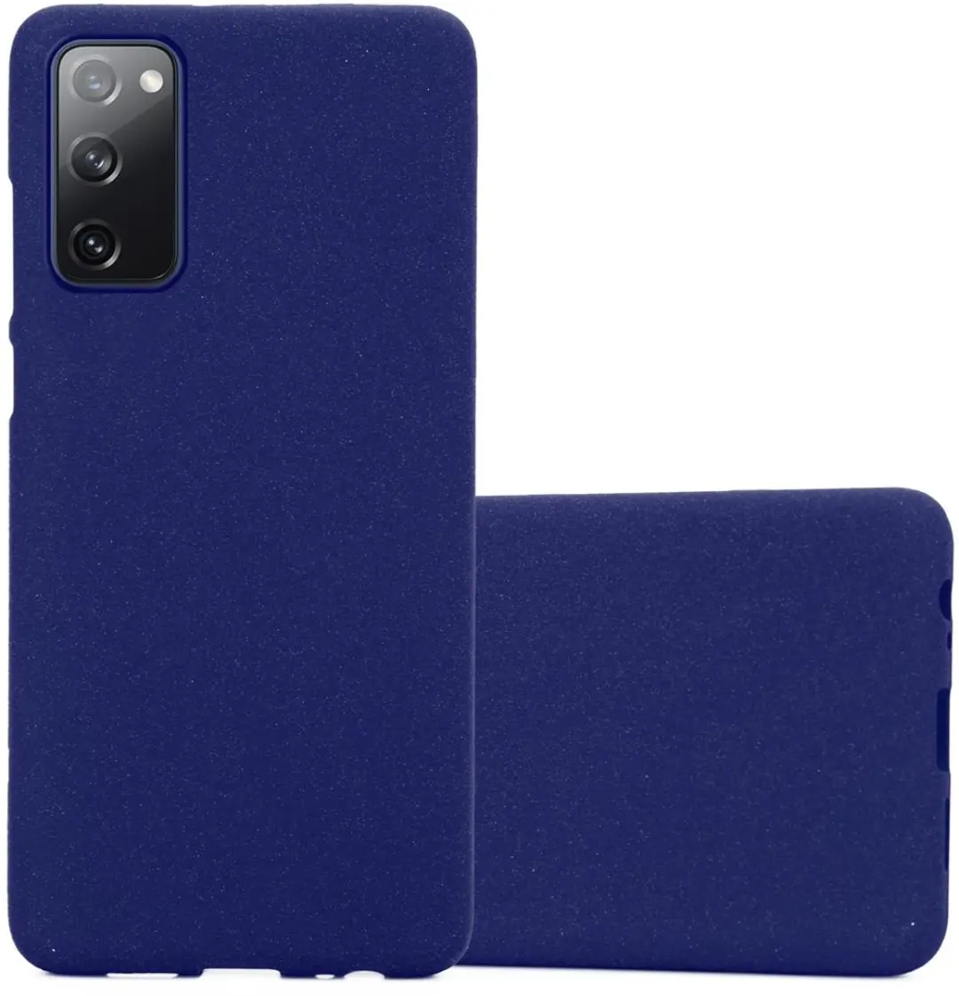 Cadorabo Hoesje geschikt voor Samsung Galaxy S20 FE in FROST DONKER BLAUW