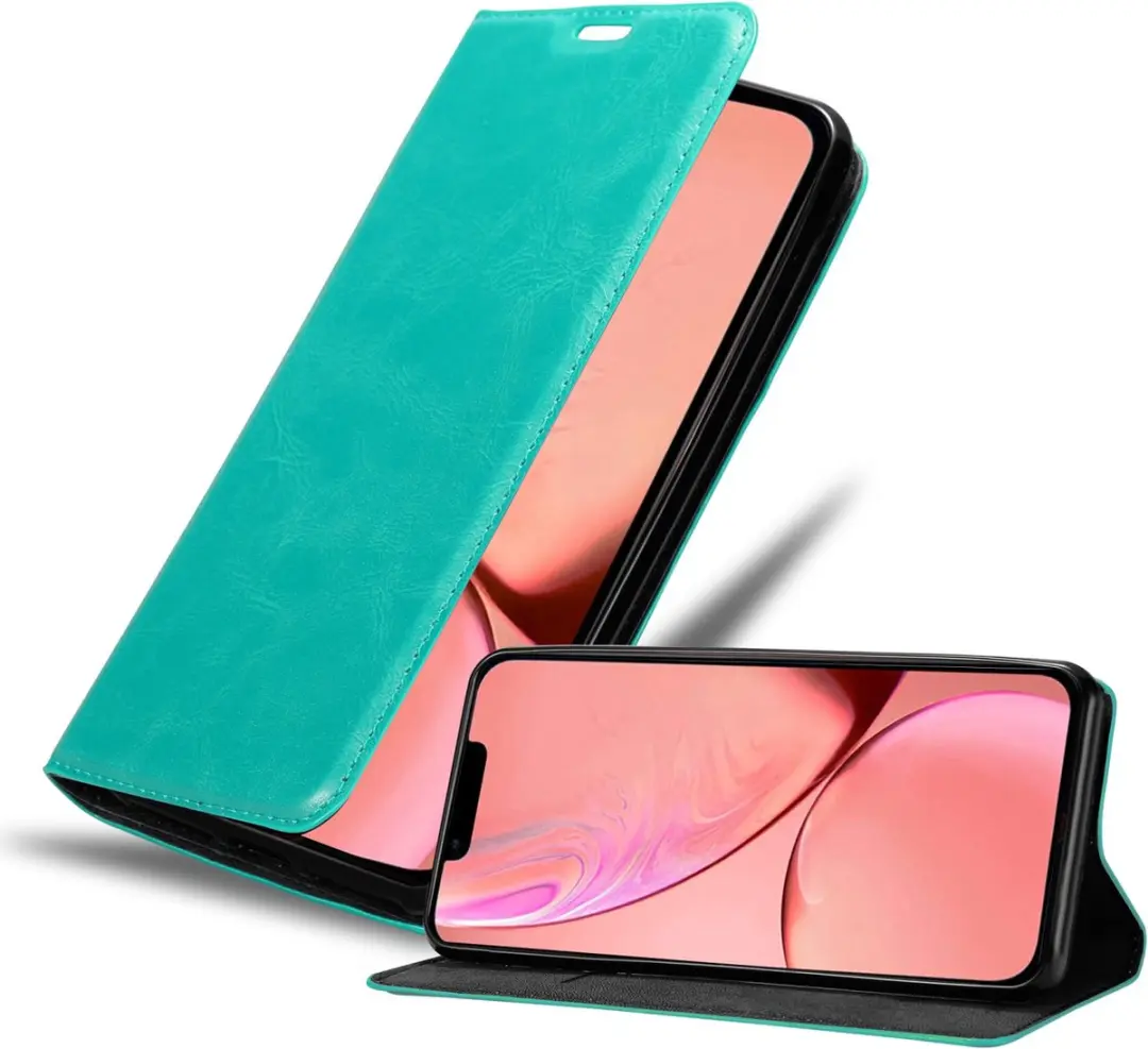 Cadorabo Hoesje geschikt voor Apple iPhone 13 MINI in BENZINE TURKOOIS
