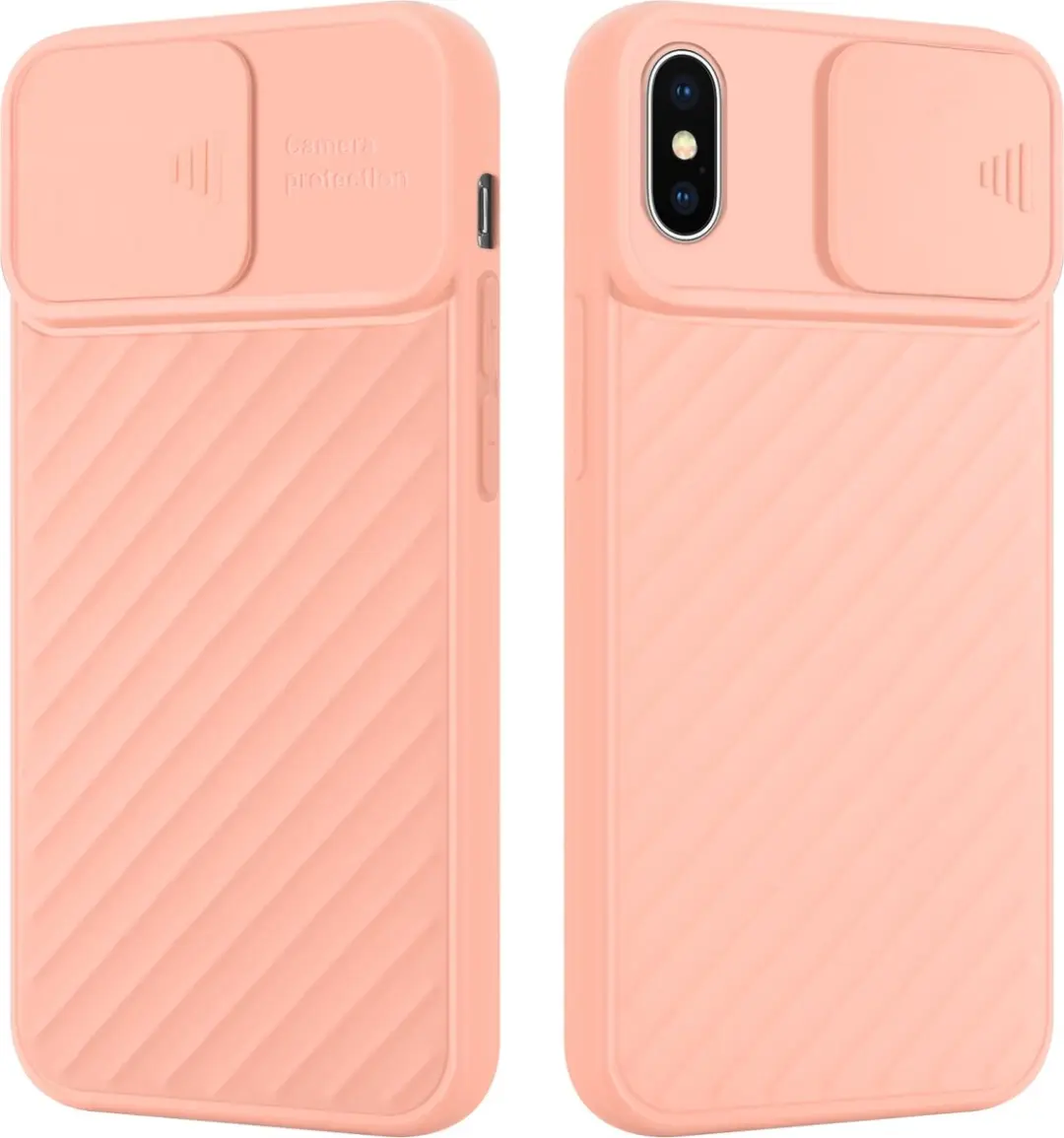 Cadorabo Hoesje geschikt voor Apple iPhone XS MAX in Mat Roze