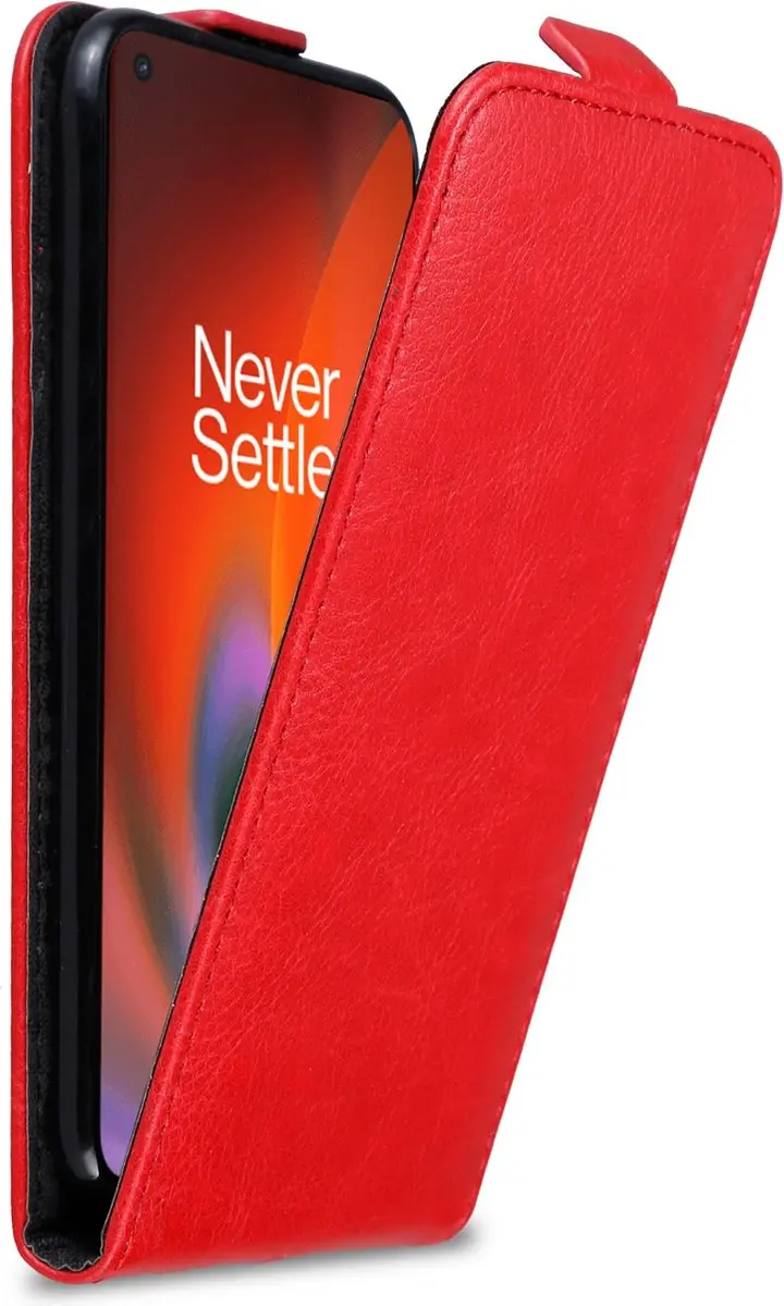 Cadorabo Hoesje geschikt voor OnePlus Nord 2 5G in APPEL ROOD
