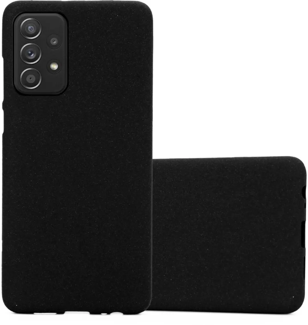 Cadorabo Hoesje geschikt voor Samsung Galaxy A52 (4G / 5G) / A52s in FROST ZWART