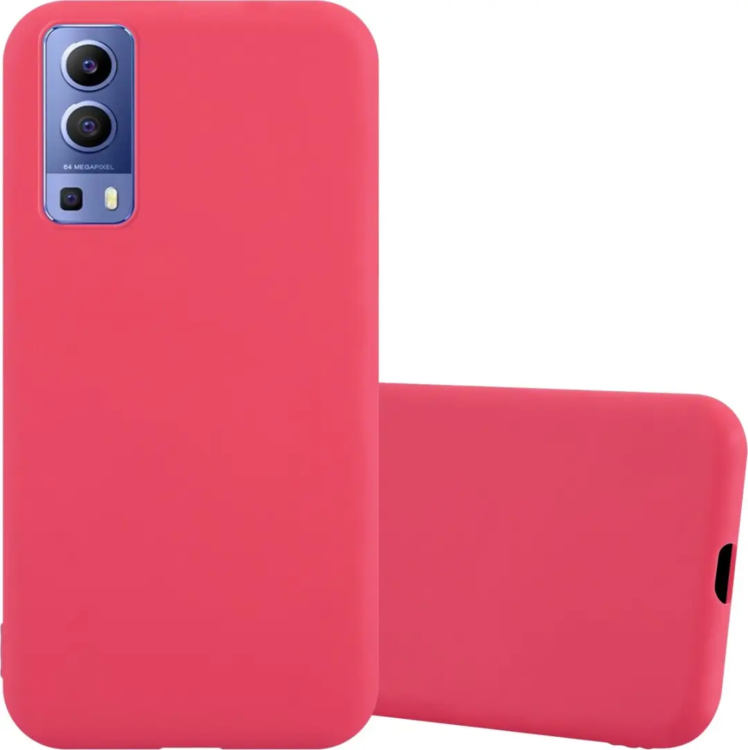 Cadorabo Hoesje geschikt voor Vivo Y52 5G / Y72 5G in CANDY ROOD