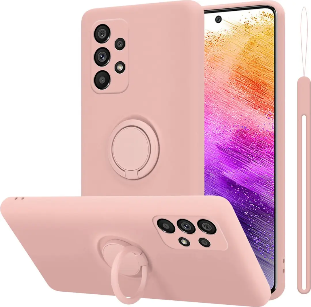Cadorabo Hoesje geschikt voor Samsung Galaxy A73 5G in LIQUID ROZE