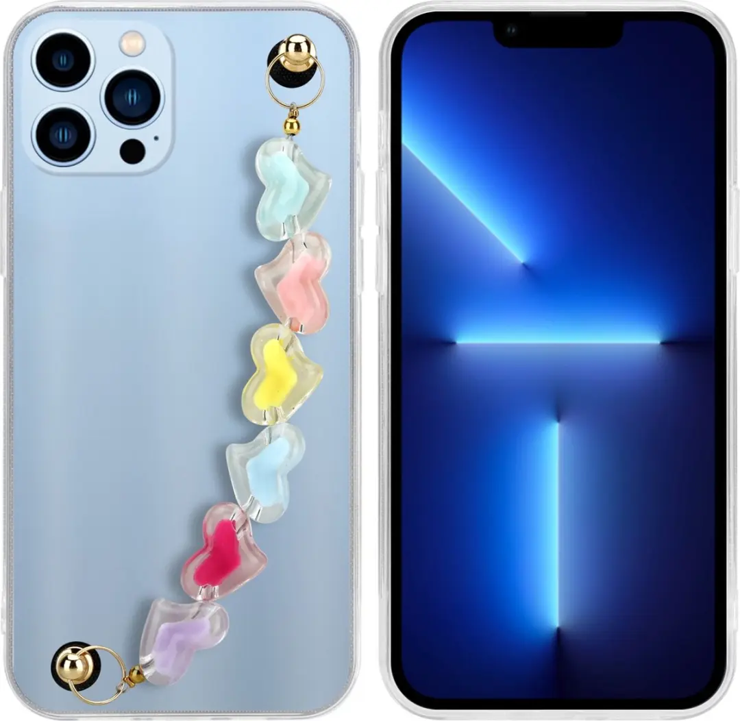Cadorabo Hoesje geschikt voor Apple iPhone 13 PRO MAX in Transparant met kleurri