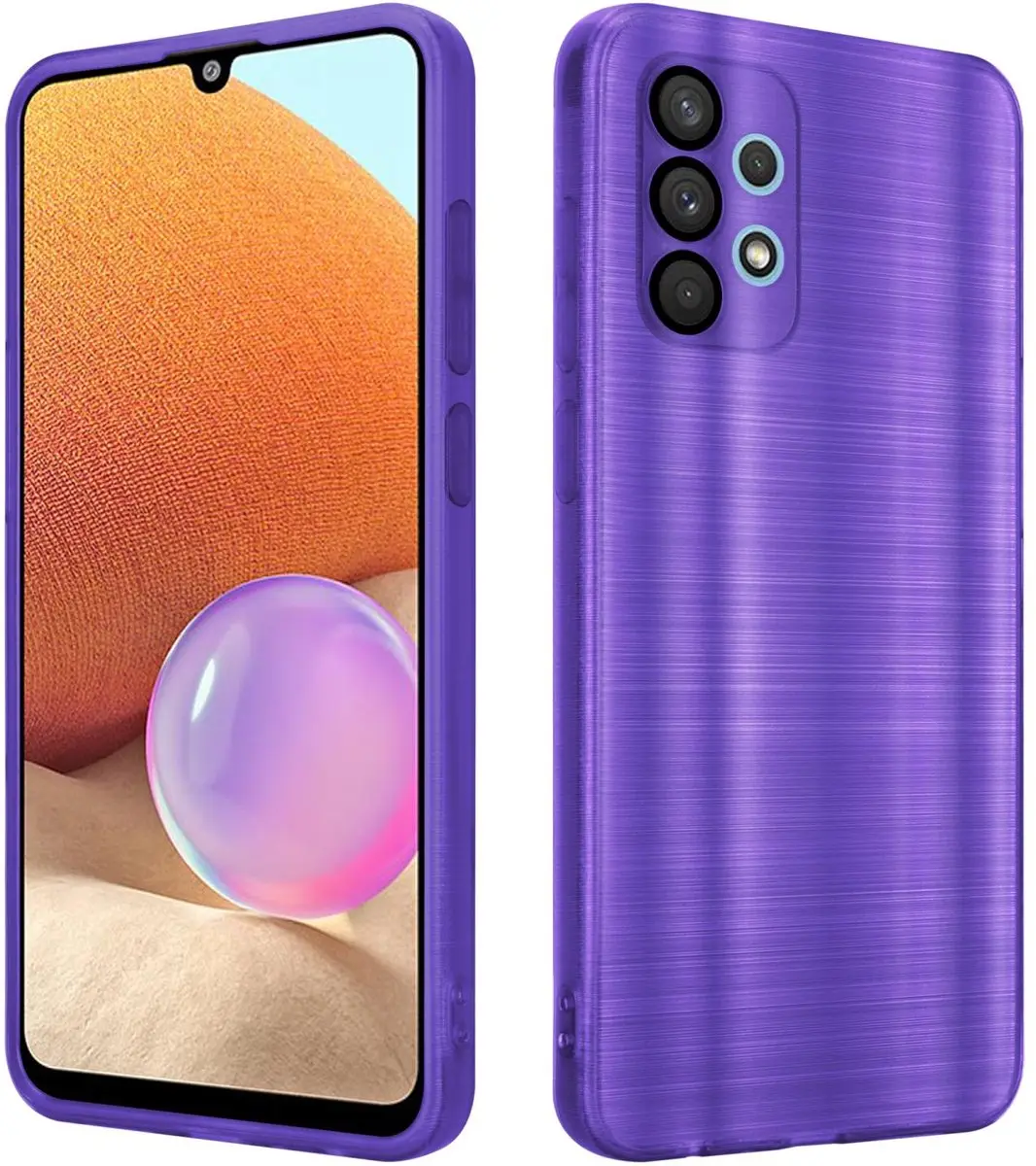 Cadorabo Hoesje geschikt voor Samsung Galaxy A32 5G in Brushed Paars