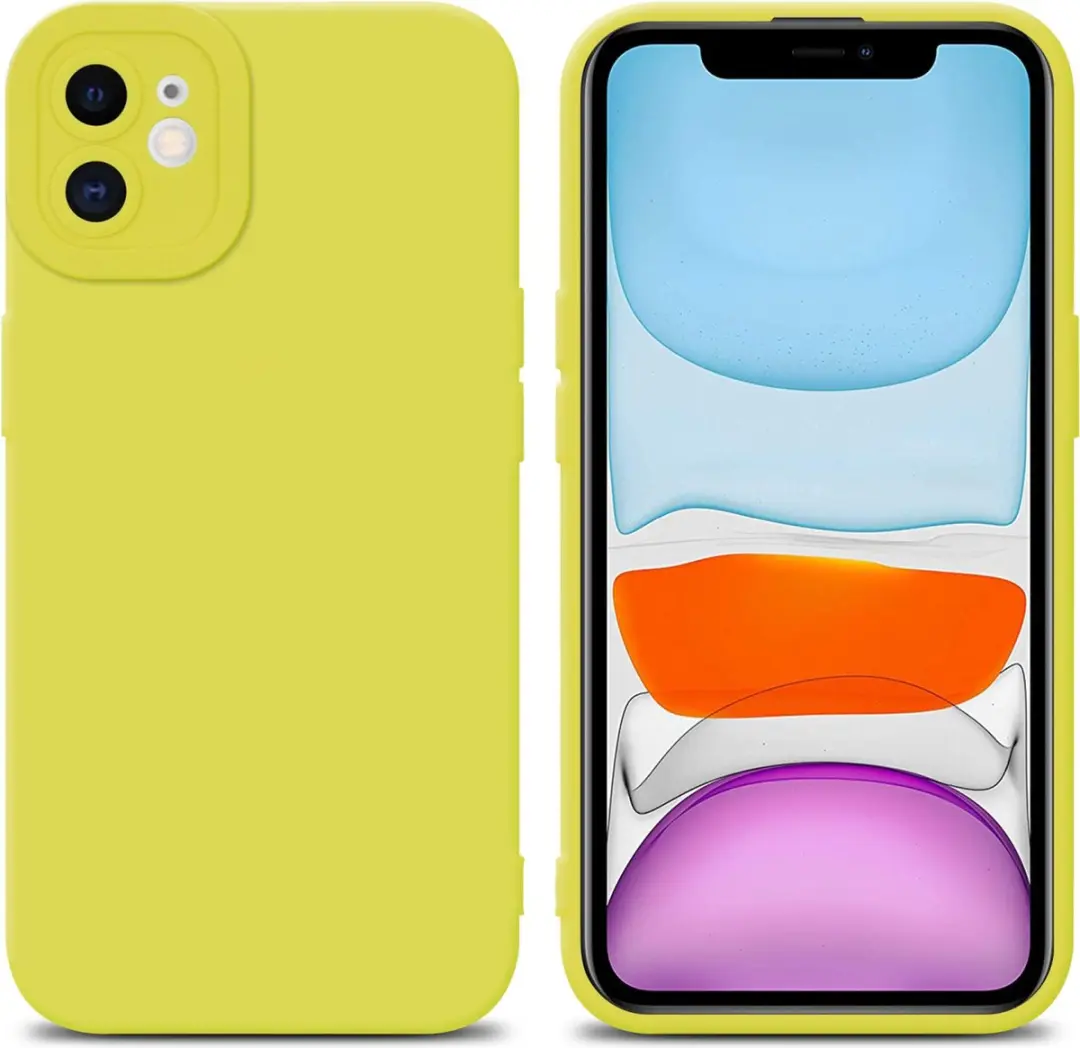 Cadorabo Hoesje geschikt voor Apple iPhone 11 in FLUID GEEL