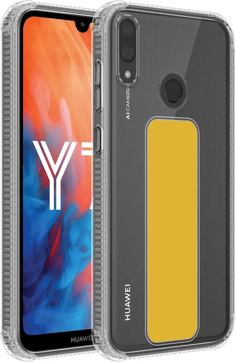 Cadorabo Hoesje geschikt voor Huawei Y7 2019 / Y7 PRIME 2019 in GEEL
