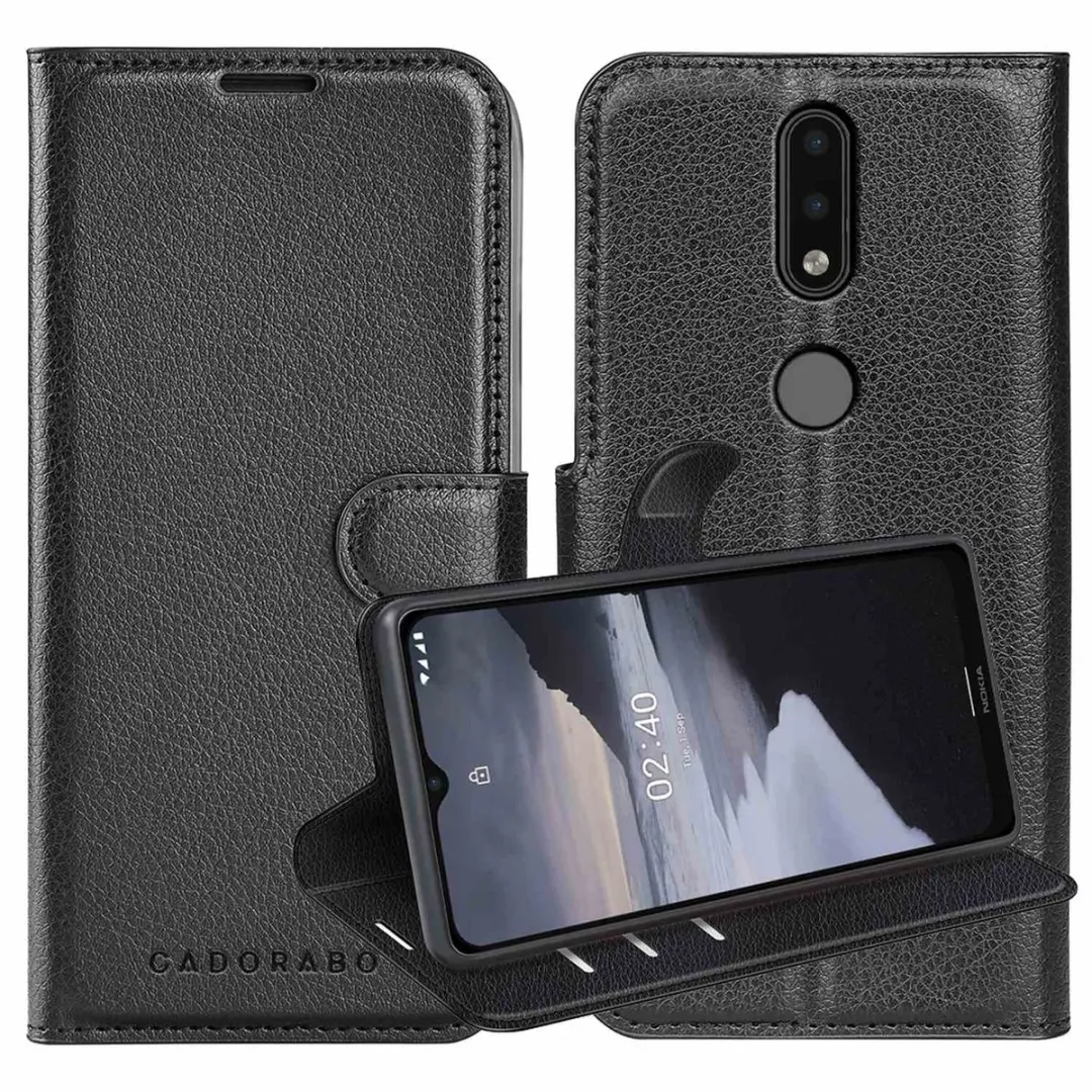 Cadorabo Hoesje geschikt voor Nokia 2,4 in PHANTOM ZWART