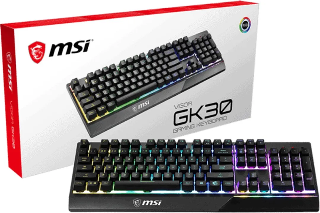 MSI Vigor GK30 Gaming Toetsenbord - RGB - Zwart