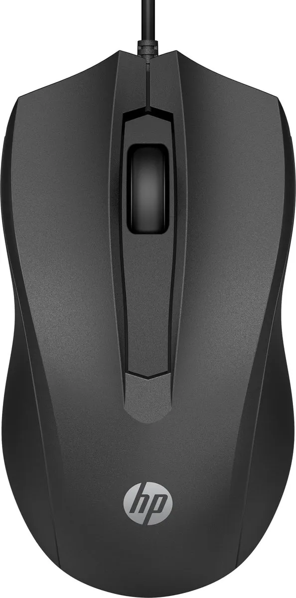 HP 100 Bedrade Muis - Zwart