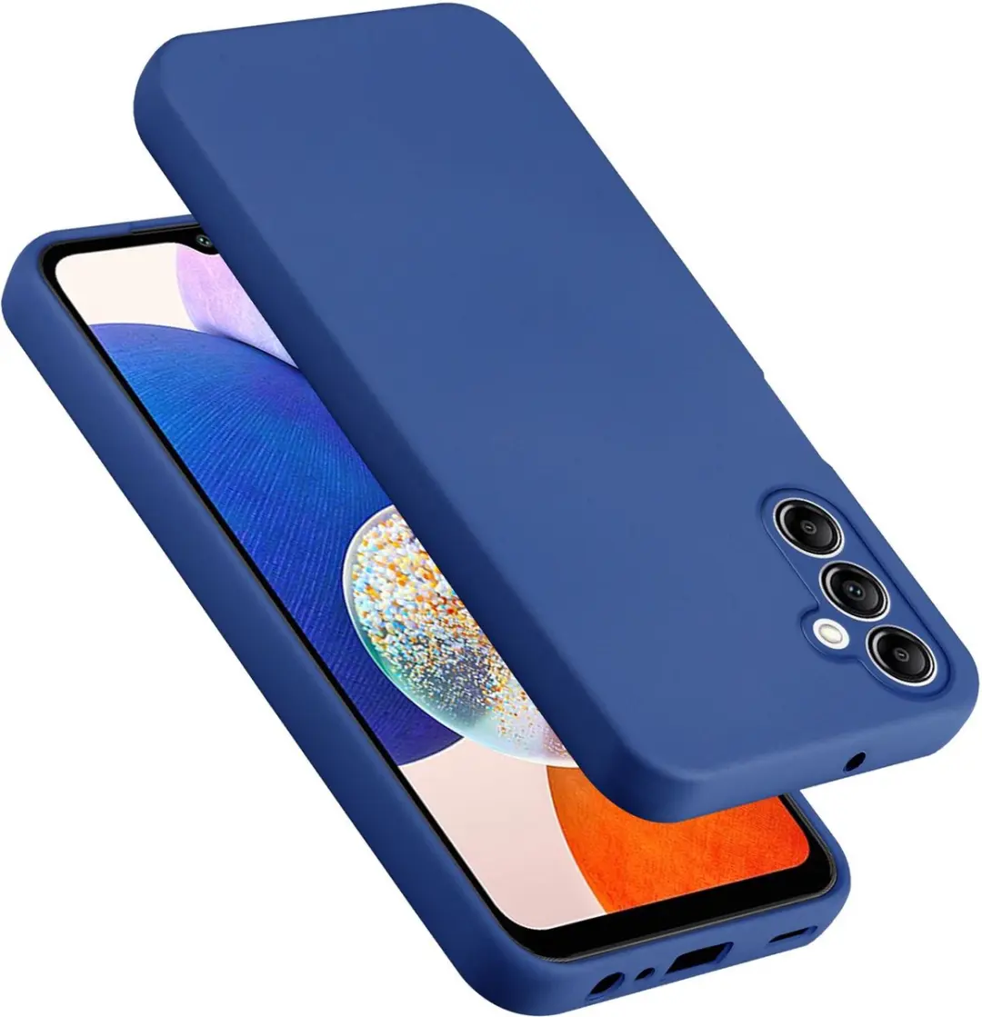 Cadorabo Hoesje geschikt voor Samsung Galaxy A14 4G / 5G / M14 in LIQUID BLAUW