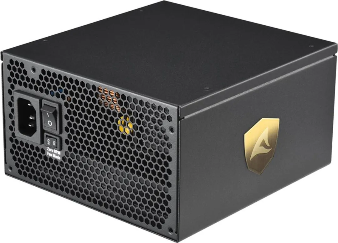 Sharkoon Rebel P30 Gold 1000W - Voeding - ATX12V 3.0 - 80 Plus Gold - 1000 Watt - Modulair - Zero RPM Modus - PCIe 5.0 - 12VHPWR-connector - zwart