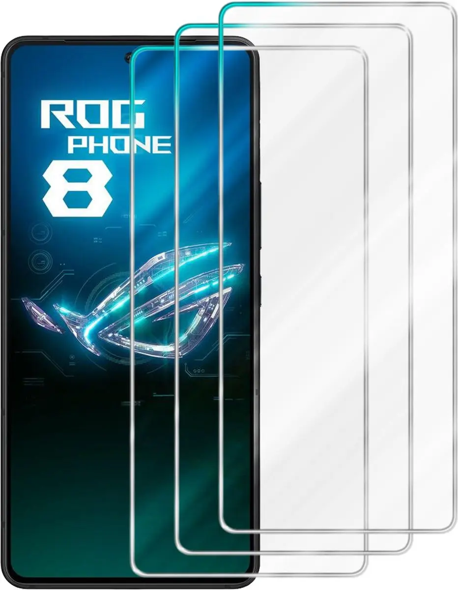 Cadorabo 3x Screenprotector geschikt voor Asus ROG Phone 8 / 8 Pro