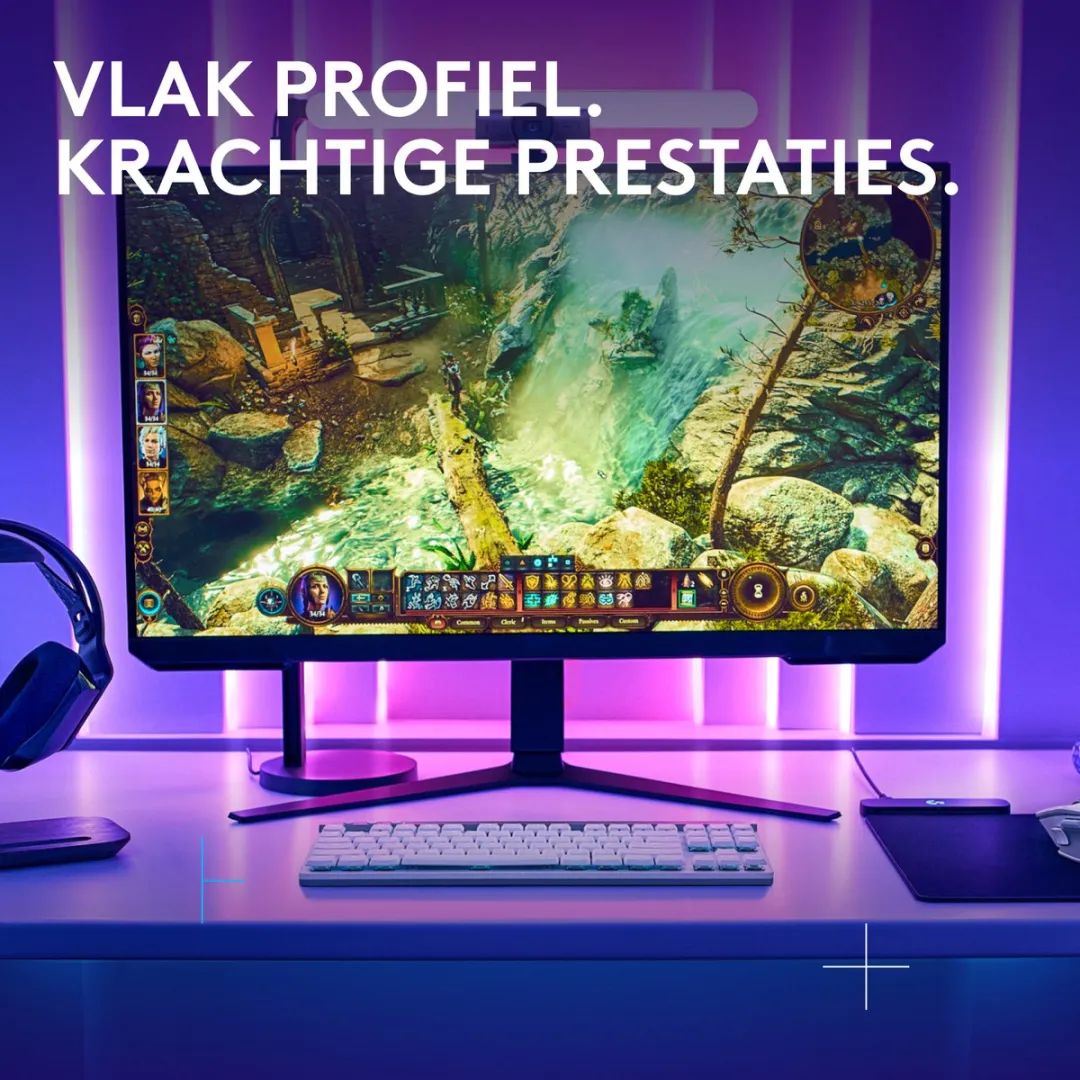 Logitech G515 Lightspeed TKL - Draadloos Gaming Toetsenbord - RGB - Qwerty US - Wit