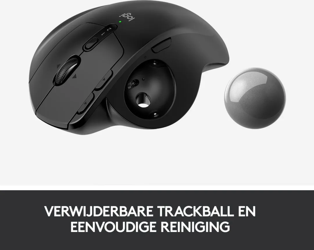Logitech MX Ergo Draadloze Trackball Muis - Zwart