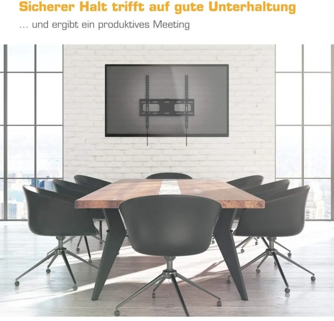 Hama FlashStar TV Muurbeugel FIX 75" - Zwart