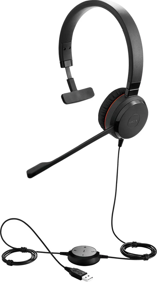Jabra Evolve 20SE Headset - Zwart