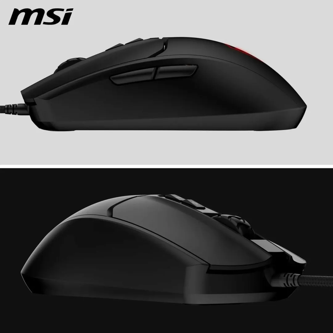 MSI FORGE GM100 Gamemuis - 6400 DPI - Zwart
