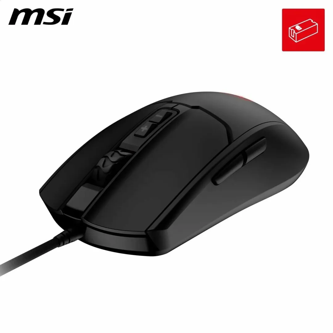 MSI FORGE GM100 Gamemuis - 6400 DPI - Zwart - afbeelding 6 van 6