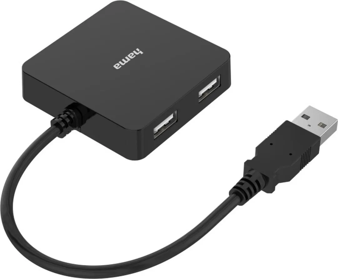 Hama USB Hub G3150465 - 4 Poorten USB 2.0 - Zwart - afbeelding 2 van 2