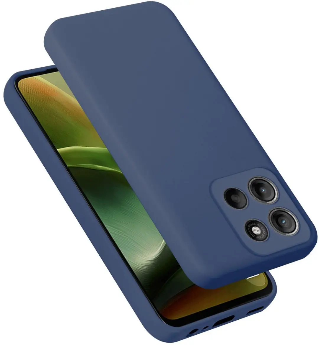 Cadorabo Hoesje geschikt voor Motorola Moto G15 in LIQUID BLAUW