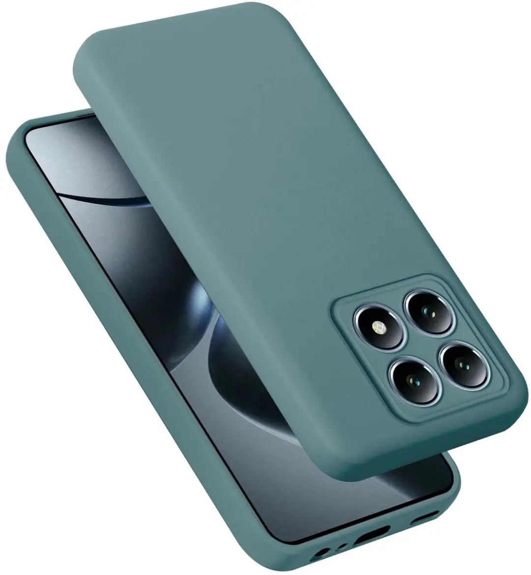 Cadorabo Hoesje geschikt voor Xiaomi 14T in LIQUID GROEN