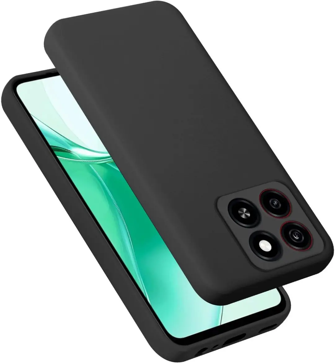 Cadorabo Hoesje geschikt voor ZTE Blade A35 / A55 in LIQUID ZWART
