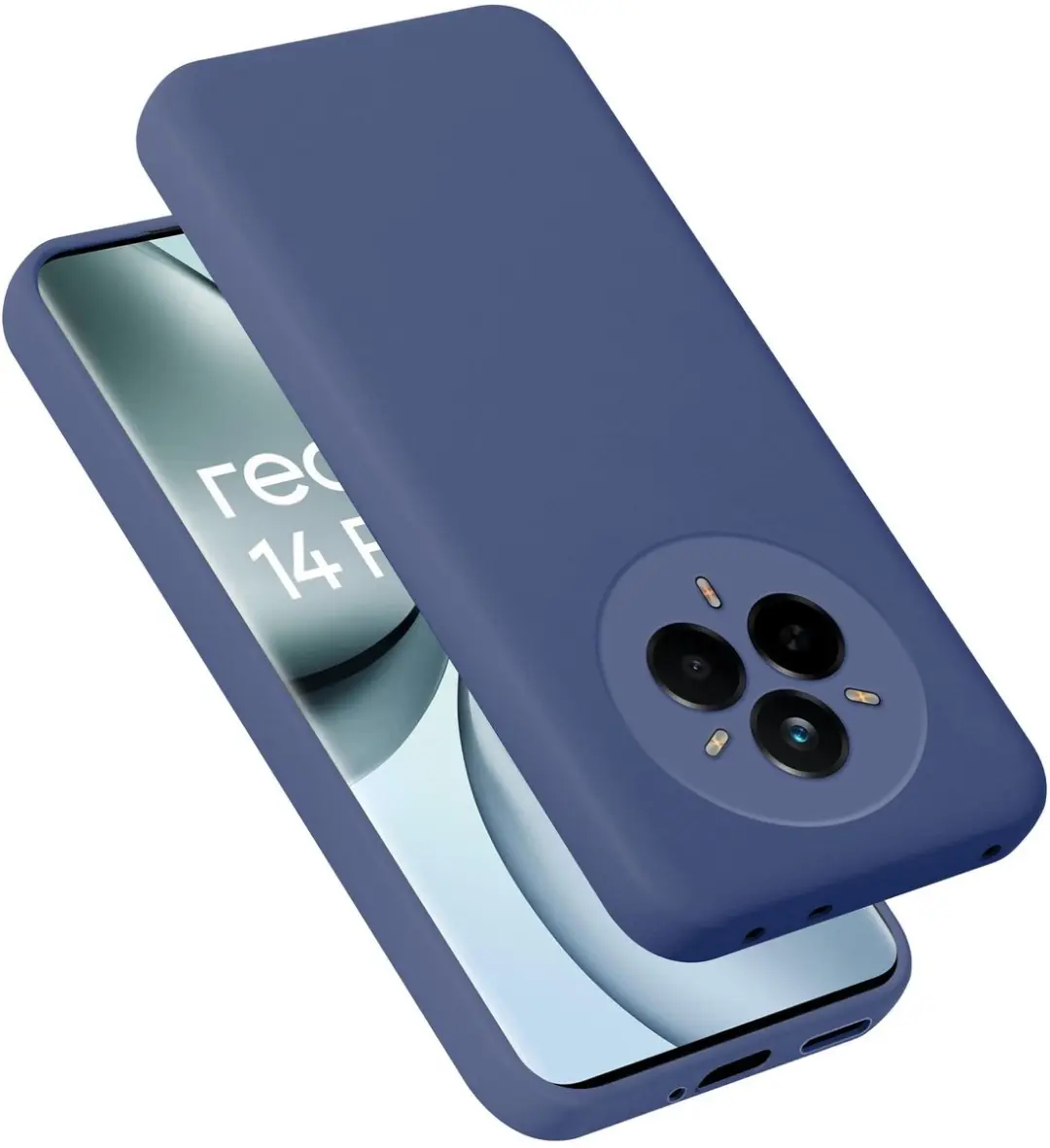 Cadorabo Hoesje geschikt voor Realme 14 Pro Case in Liquid Blauw Beschermhoes ge